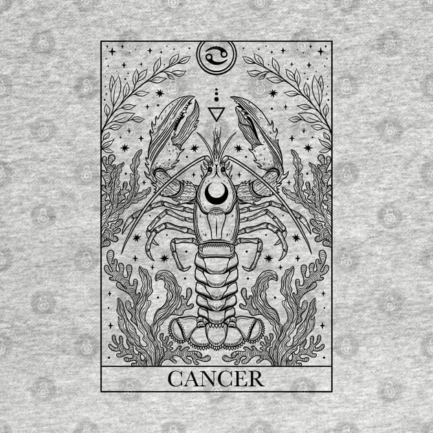 Zodiac sign tarot card Cancer by OccultOmaStore